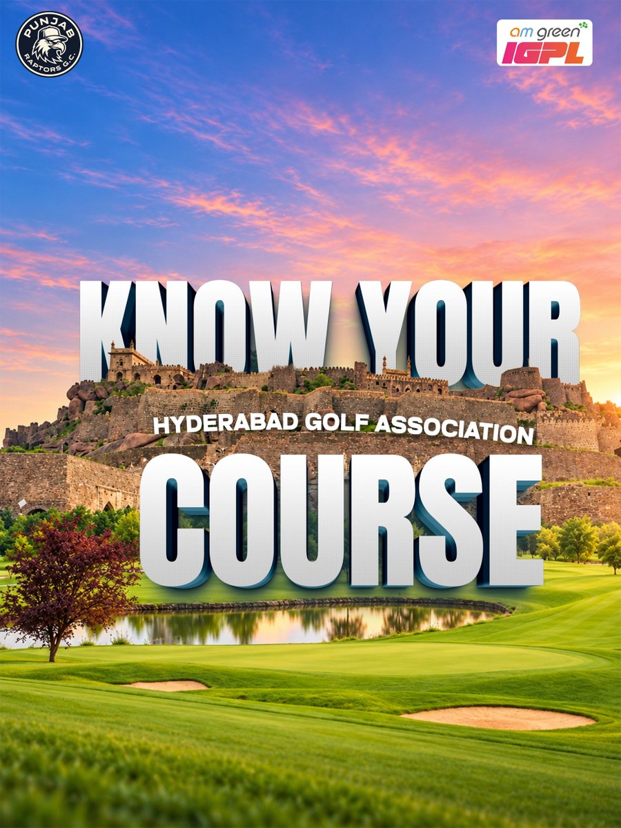 Officialigpl's tweet photo. Know Your Course: Hyderabad Golf Club ✨

A course with character, a setting built for big moments, and a fairway that’s ready for the next challenge.

The AM Green IGPL Invitational 2026, presented by Krishna Punjab Raptors GC kicks off tomorrow! 💯

#AMGreenIGPL #GolfOn https://t.co/US76QFb5tV