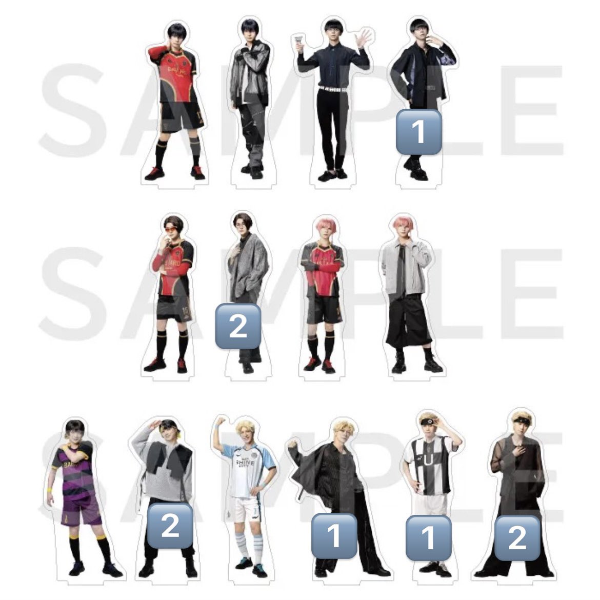 _618_m_h's tweet photo. 【交換 譲渡】 舞台ブルーロック ブルステ 5th グッズ アクスタ A アクリルチャーム 

譲）☆ネス ◎蜂楽 ◎クリス 雪宮 絵心 我牙丸 千切 ノア スナッフィー ラヴィーニョ

求）潔 >> アギ or 定価

・☆は潔との交換or譲渡は無印2点とまとめてお迎えのみ
・無印⇔アギ
・◎の譲渡はまとめて優先
⬇️ https://t.co/pmJjkB4Hw9
