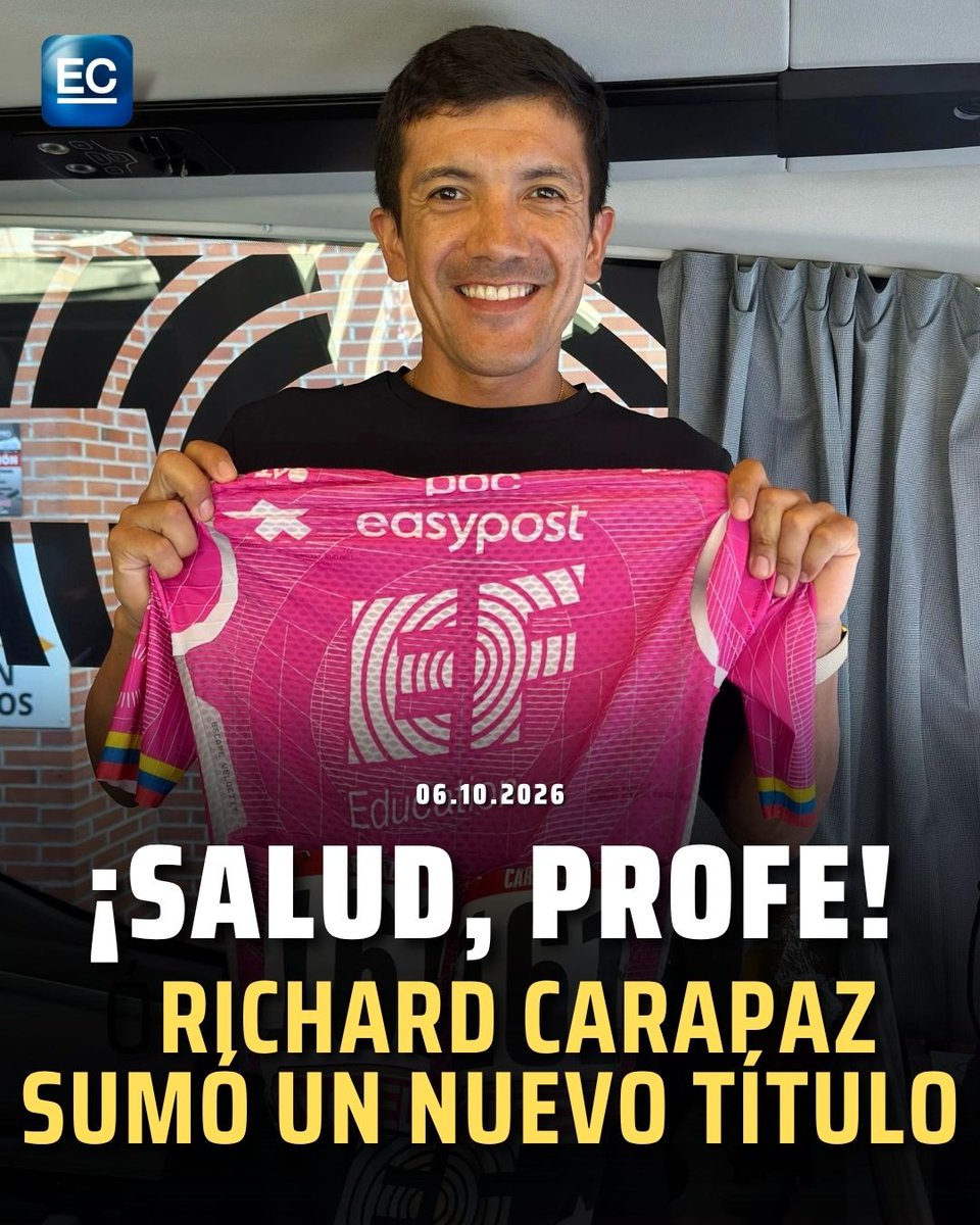 elcomerciocom's tweet photo. https://t.co/nzA2K6fkAU 👈Richard Carapaz se graduó como licenciado en Educación https://t.co/8xfG3KpcpZ