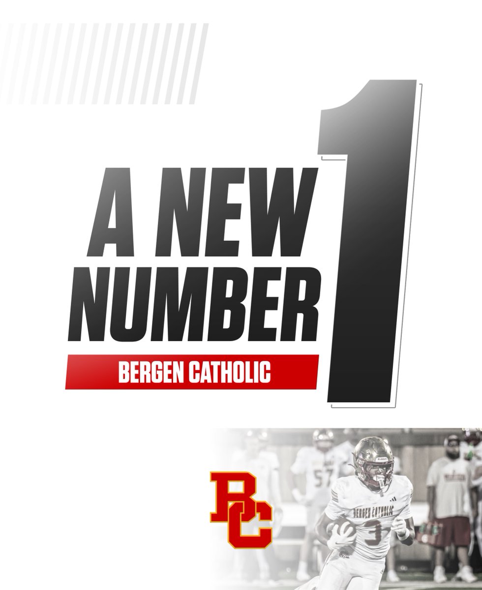 FieldTurf's tweet photo. The Week 6 Top 20 rankings from @njgridiron_  show @FieldTurf's dominance across New Jersey's high school football landscape 🏈 

With 80% of programs trusting our #artificialturf, including No.1 @BergenCatholic and every other top-10 team, FieldTurf is firmly planted in the Garden State 🤝
 
#ChangeTheGame #NewJerseyFootball #HighSchoolFootball #SportsConstruction #SyntheticTurf