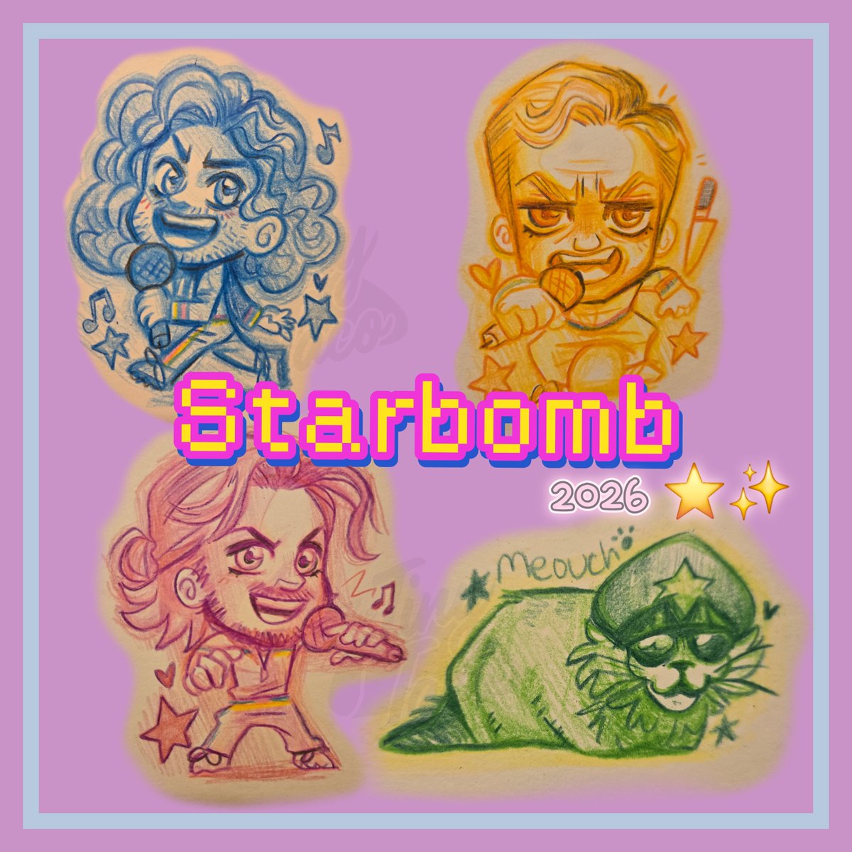 TheTinyTaco's tweet photo. Super crazy quick Starbomb doodles! ⭐️✨️ https://t.co/gZjQCzJbdU