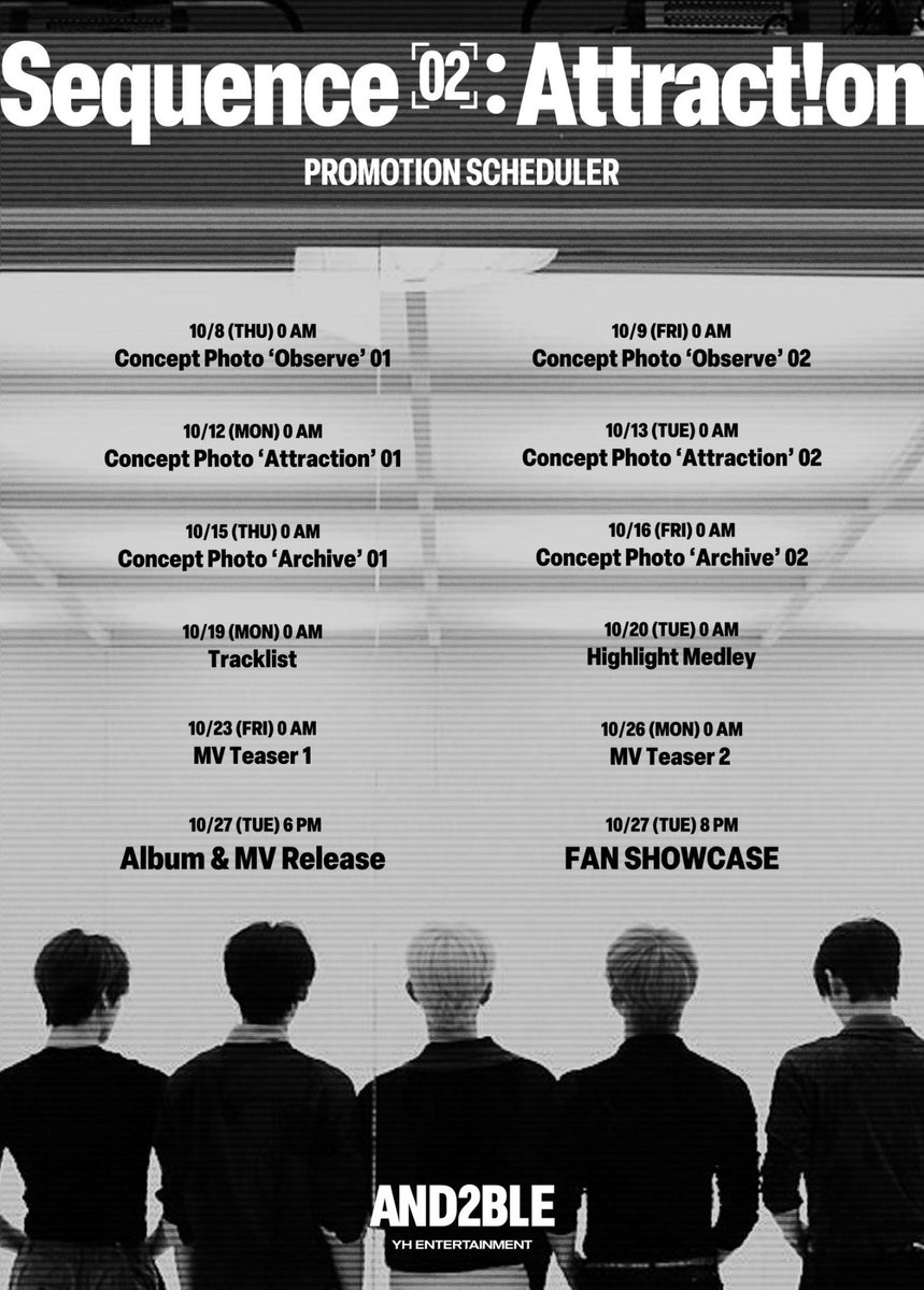 ZB2BLE_FRANCE's tweet photo. (WEVERSE) 06/10/2026
AND2BLE 'Sequence 02: Attraction'
Calendrier des promotions
#AND2BLE #앤더블
#AND2BLE_Attraction https://t.co/65H53eFwA6