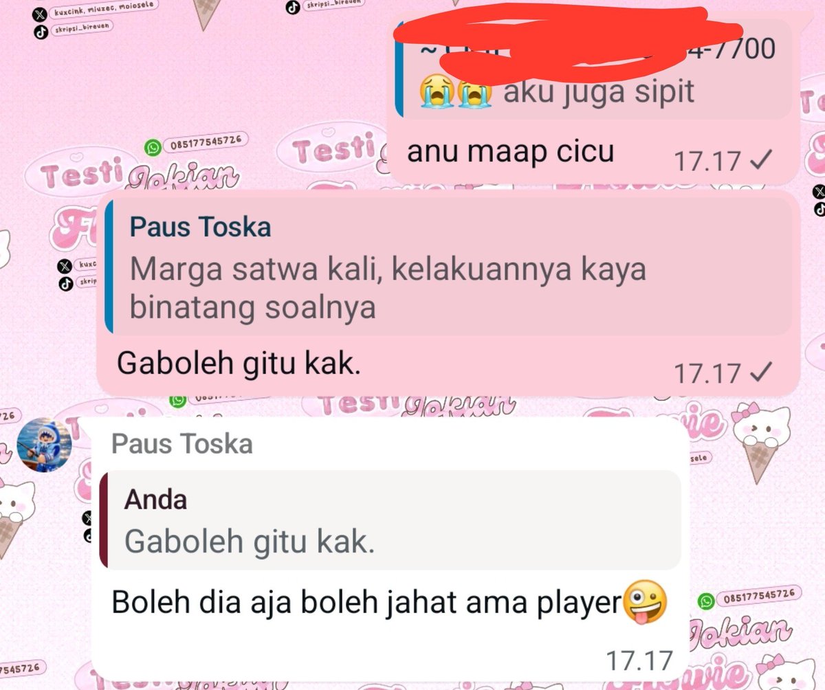 geejse's tweet photo. @Paus_Toska @TalonMidnight Tiba-tiba kamu datang dan menyebutkan "marga satwa" dimana  artinya dia hewan liar.

Aku udah bilang juga kan jangan dan gaboleh, tapi kamu merasa BOLEH dan TALON pantas dikatain binatang dengan claim kamu kalau dia jahat. https://t.co/EbK5L1TWMj