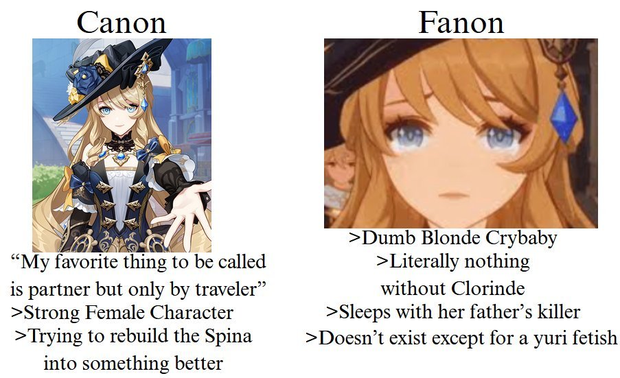 GoonshinGrind's tweet photo. "Navia fan" and they are clorivia shippers😭

Character assassination, delusion, and hypocrisy are main stays of yuritards https://t.co/s8nWOciqT9