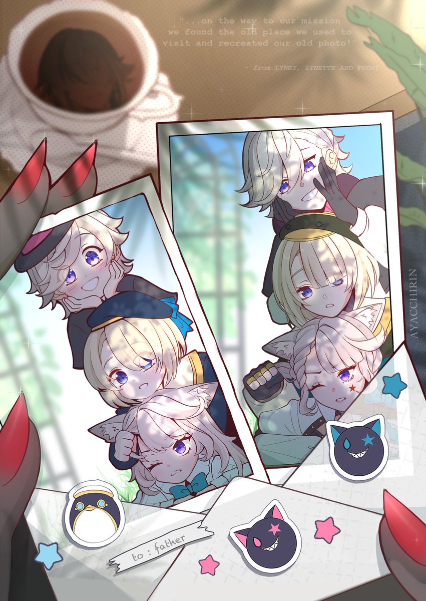 ayacchirin's tweet photo. fontaine trio and arle 🥹♥️ https://t.co/o7VFywUsOe