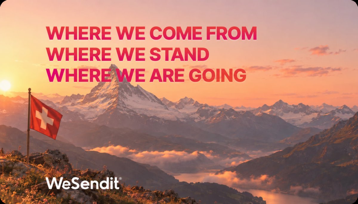 WeSendit's tweet photo. 💌 A personal message to you
Where we come from. Where we stand. Where we’re going. Our journey continues and this is only the beginning.

🎁 Read our story &amp; claim your small thank you:
https://t.co/wWQnv1AOYZ https://t.co/gd7MH9PIoI