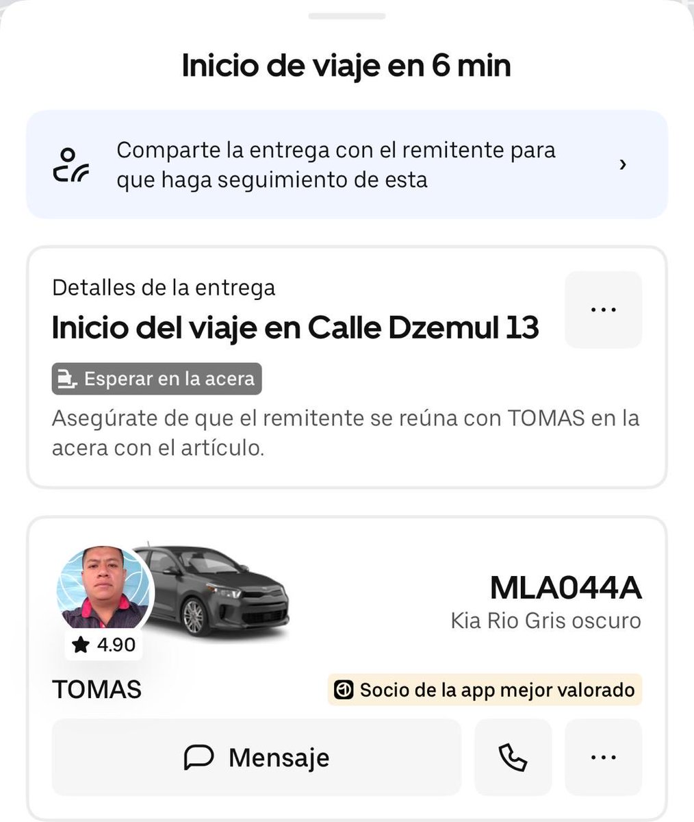 aLEfAB17's tweet photo. @Uber_Support El socio conductor se apropió del paquete, se fue sin entregarlo. Exijo una investigación y el reembolso del costo del artículo no entregado. Tengo la evidencia de que si se lo entregaron. https://t.co/yRTkOBVQEo