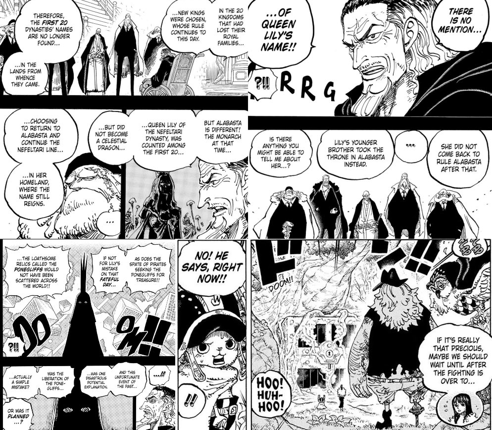 Buggy's tweet photo. #ONEPIECE1195

Biblo reveals that Lili lived in Elbaph long ago and that she left an item to Biblo’s grandfather that we don’t see…

Lili escaped to Elbaph after her “mistake” of spreading the Poneglyphs??? 🤯 https://t.co/QxSrta1vll