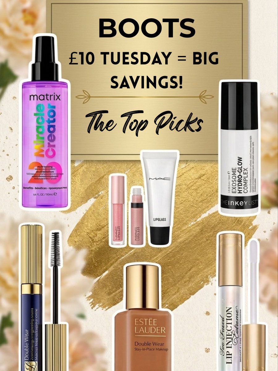 EverythingEnch1's tweet photo. 🚨 Boots £10 Flash Sale is live! Honestly, can’t believe some of these holy grails dropped to £10 today. Click the 🔗  to shop before stock runs out! #ad 

SHOP NOW 👉🏻 https://t.co/VYM5Yno1hU

#bootsuk #ukdeals #tuesdaydeals #beauty #makeup #skincare #ShopNow #deals https://t.co/PibKjFrKSe