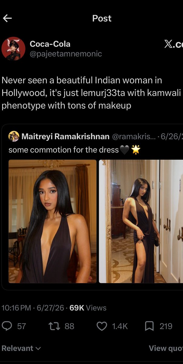 kazsinejj's tweet photo. genuinely does indian twitter not have anything better to do than call every brown woman that gets attention casteist slurs https://t.co/n9aCdA8ENr