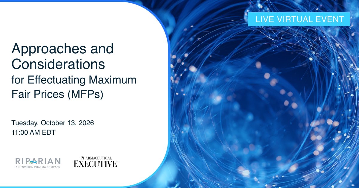PharmExec's tweet photo. A negotiated price only matters if it reaches the pharmacy counter correctly. MFP effectuation spans manufacturer, pharmacy and Part D plan workflows, and each handoff carries risk. Learn how to stay audit-ready.

Register now: https://t.co/t65HdlCTi8 https://t.co/dtcFCBPTxn