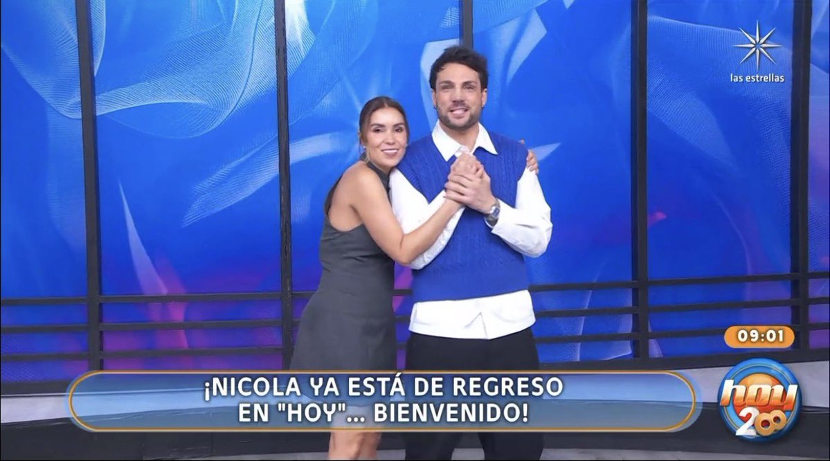NNansOnly's tweet photo. Qué bonito ver que ya está de regreso y lo reciben con cariño 

NICOLA EN HOY 
#NicolaPorcella https://t.co/NUVtgmQVRw