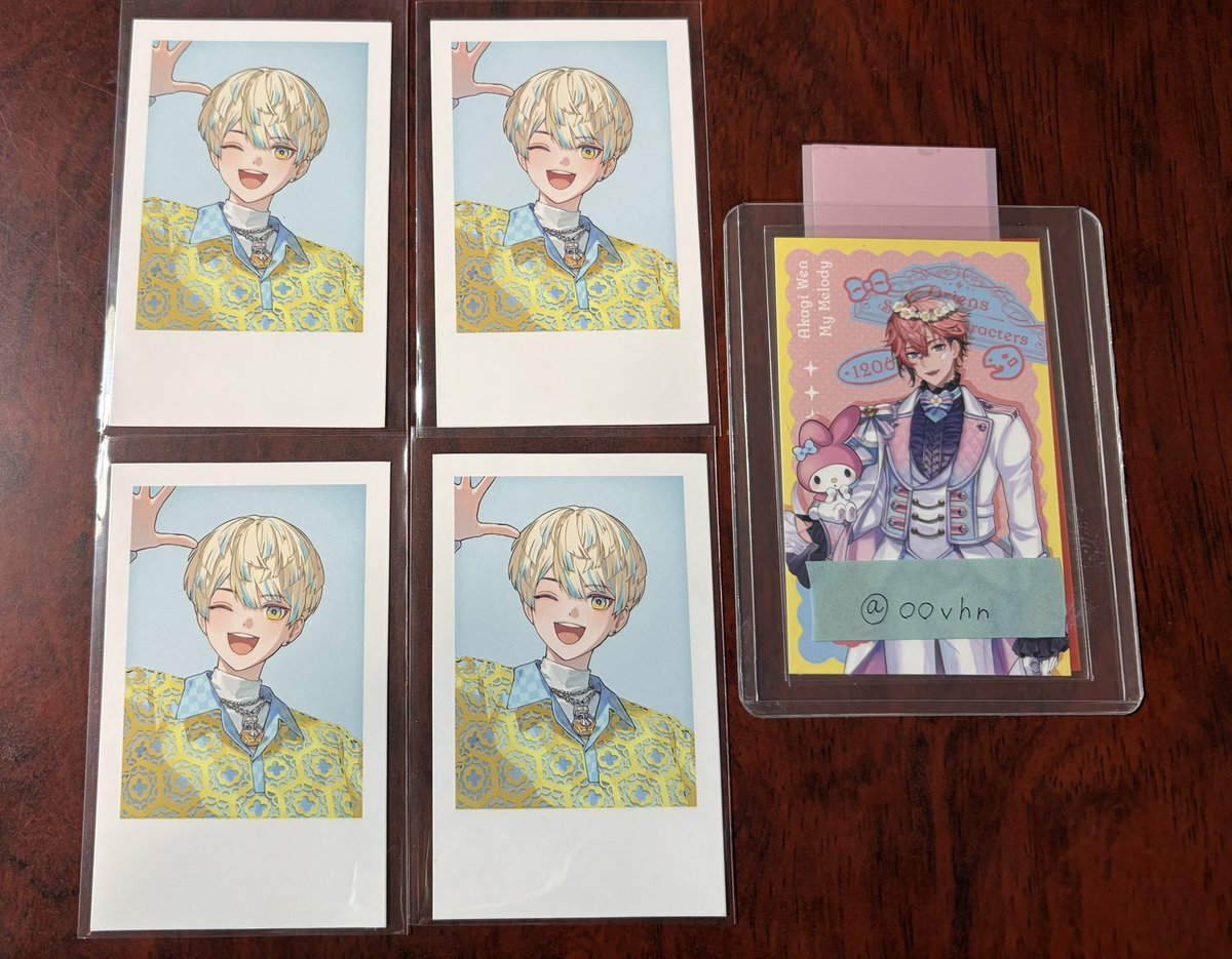 oovhn's tweet photo. 【交換】にじさんじ Standard Goods Vol.9 ランダムチェキ風カード Aグループ

譲）画像の物
求）同種IDの方

郵送交換のみ

お気軽にお声がけください🙇🏻 https://t.co/LvDAuEJci4