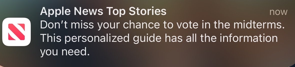 robbystarbuck's tweet photo. This just got pushed to iPhones all over America and I tested it out. Under every zip code I tried, it ended up linking me to articles and media outlets that felt heavily biased in favor of Democrats. Did you get it and did it show you biased sources too? https://t.co/aO83P0xLye
