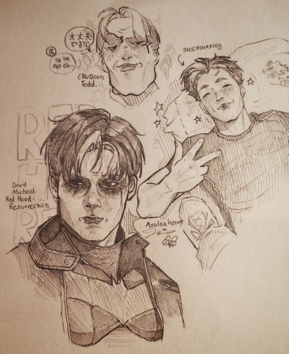 azulsaheart3's tweet photo. David playing redhood makes me so happy I just had to draw him as my appreciation @iamdavidreardon https://t.co/ctvlCmWuit