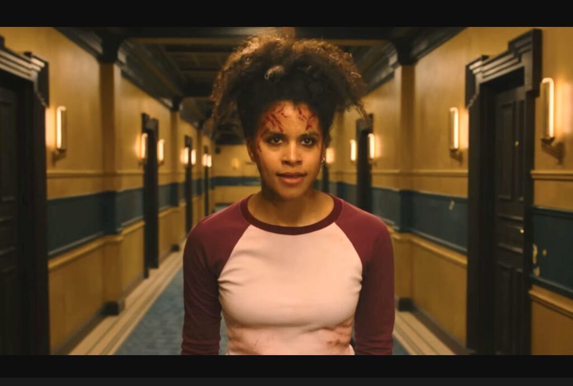 dimestorecaesar's tweet photo. #31DaysOfHorror 'They Will Kill You' (2026 - South Africa-Canada-U.S.). What starts as a Tarantino pastiche quickly morphs into an insanely bloody game of hide-and-seek. #Satanic #Cult #Action #BlackComedy #BodyHorror. 7 out of 10. https://t.co/XTdtexUeUM