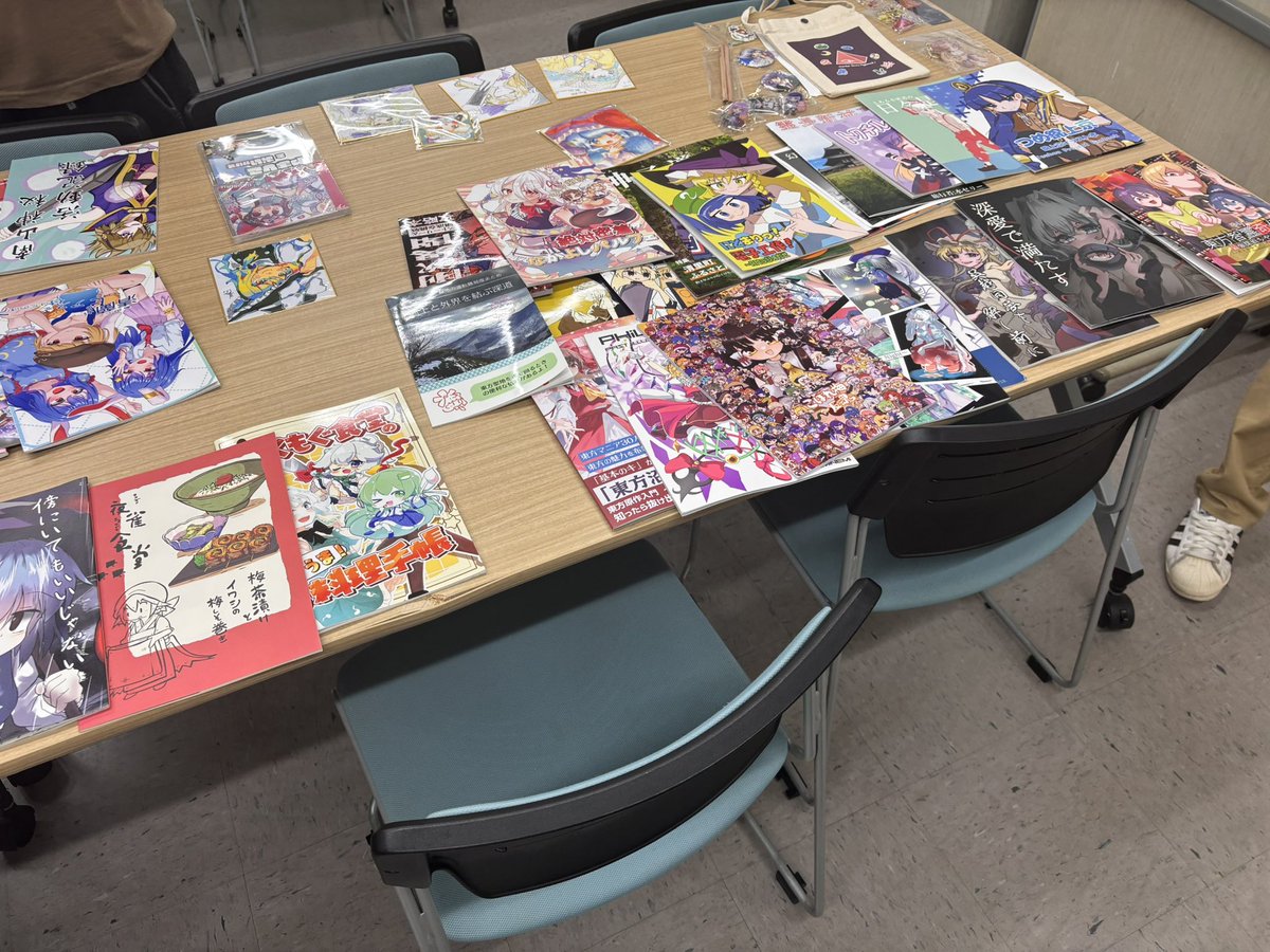 toho_metro's tweet photo. 秋例大祭後初めての活動を行いました！恒例の戦利品読書会です！！
ボドゲの追加パックで遊んだりもしました！！ https://t.co/h7j1CSJEwH