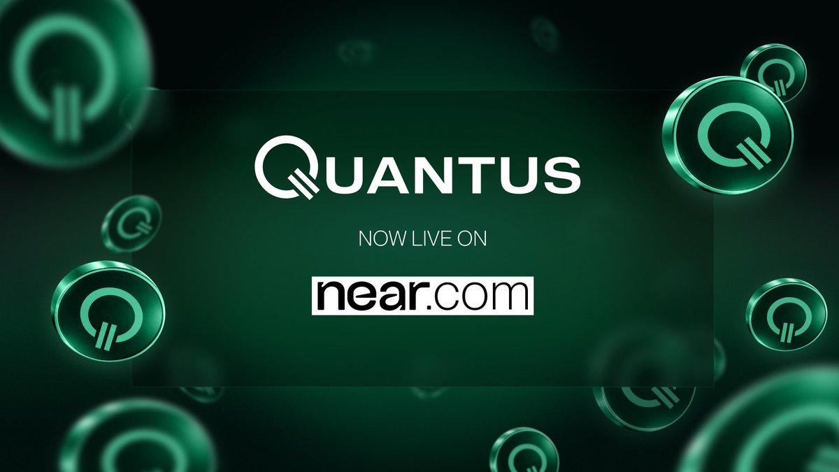 NEARProtocol's tweet photo. NEW LAUNCH

Quantus ($QTC) is now live on near.​com, the first post-quantum asset to debut multichain.

Trade QTC confidentially across 30+ chains and 180+ assets, with native deposits and withdrawals to/from @QuantusNetwork.

A post-quantum asset launching on NEAR, where quantum-safe signing is already live on mainnet.

Quantum-safe, cross-chain, and confidential from day one.