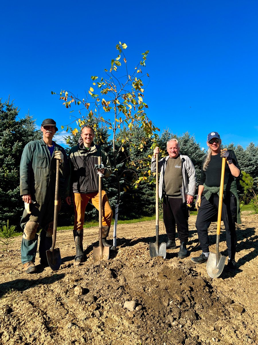 wellingtncounty's tweet photo. MEDIA RELEASE - The County's #GreenLegacy programme held their annual Warden's Tree Planting event this morning at the Guelph/Eramosa Municipal Office, with County and municipal staff coming together to plant 900+ trees!

Learn more in the media release at https://t.co/weCht0KxRh https://t.co/iGjFRKGjfy