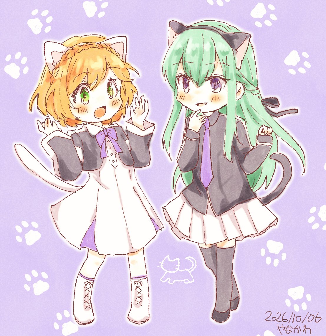 yanagikawa_semi's tweet photo. 🎶🎻🐈🐈‍⬛🎹🎶 https://t.co/qRrujQiz2O