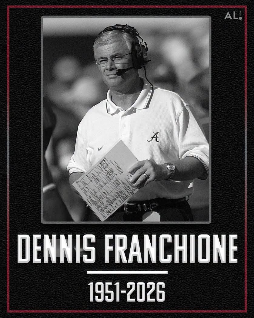 aldotcomTide's tweet photo. Rest in peace to former Alabama coach Dennis Franchione, who passed away at 75 according to multiple reports. 

Franchione coached the Crimson Tide from 2001-2002. https://t.co/1JqkzrEJVN