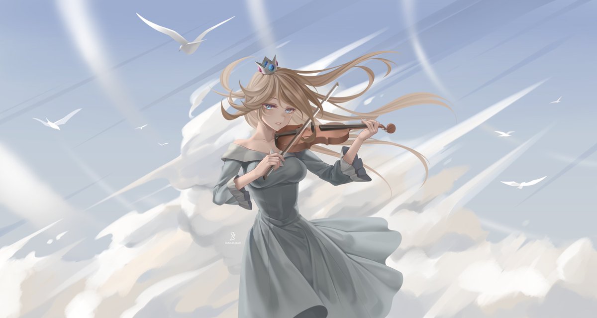Cerulea_blue's tweet photo. Rosalina ✦ Violin playing on a sunny day

A quiet melody carried on the wind, high above the clouds.

#AnimeArt #FanArt #DigitalArt #OriginalIllustration #Nintendo https://t.co/tDPTYPQgd5