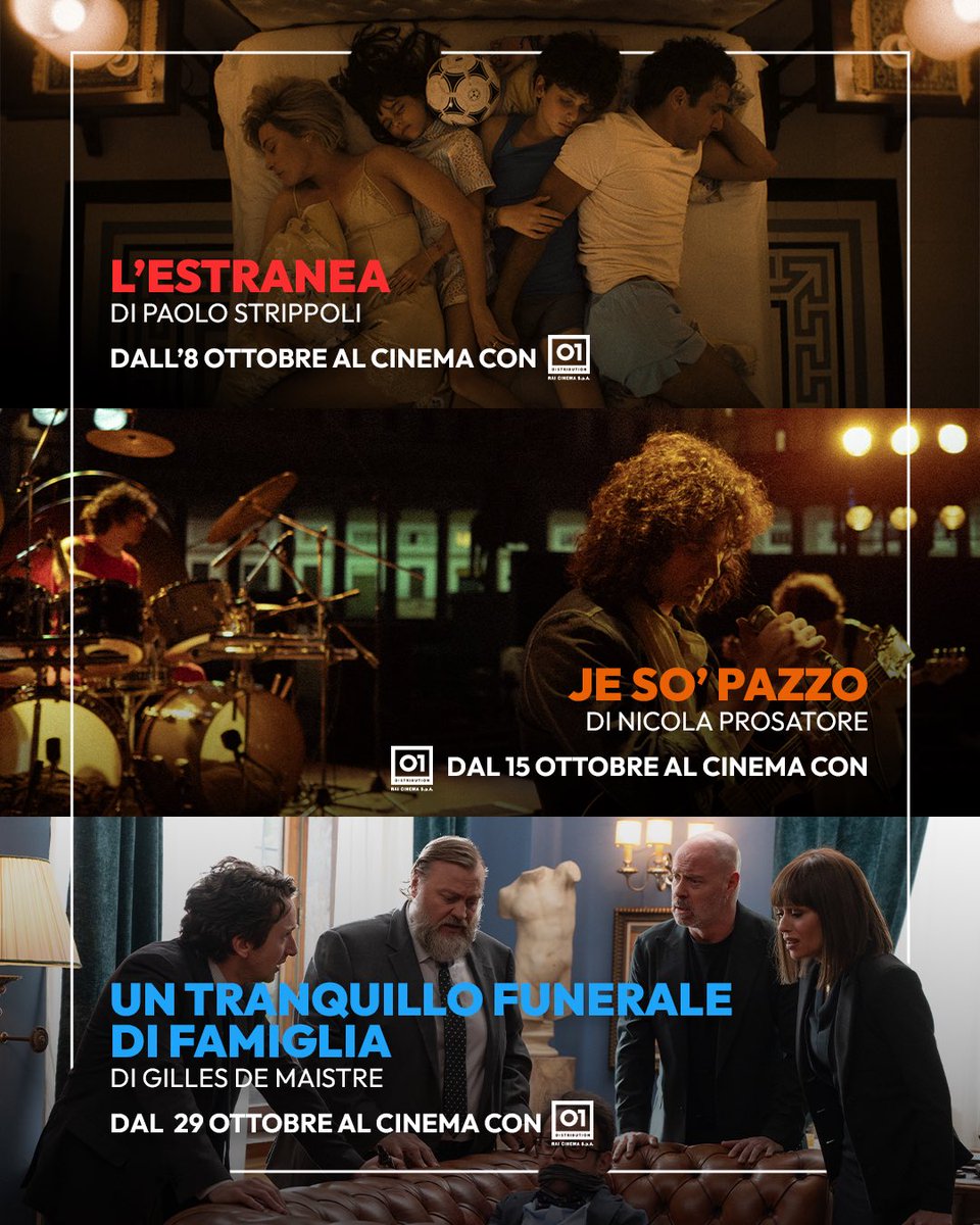 RaiCinema's tweet photo. 🍂 L’autunno porta con sé la voglia di un buon film. Con la nostra rubrica Dalla Sala al Salotto vi proponiamo le migliori uscite di Ottobre. ✨

@01Distribution https://t.co/FKDmD1nAKR