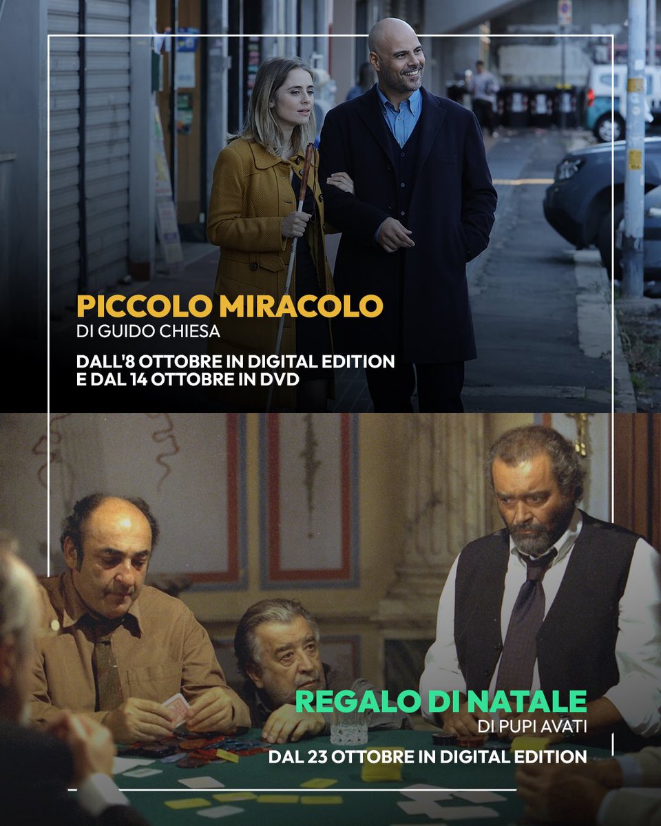 RaiCinema's tweet photo. 🍂 L’autunno porta con sé la voglia di un buon film. Con la nostra rubrica Dalla Sala al Salotto vi proponiamo le migliori uscite di Ottobre. ✨

@01Distribution https://t.co/FKDmD1nAKR