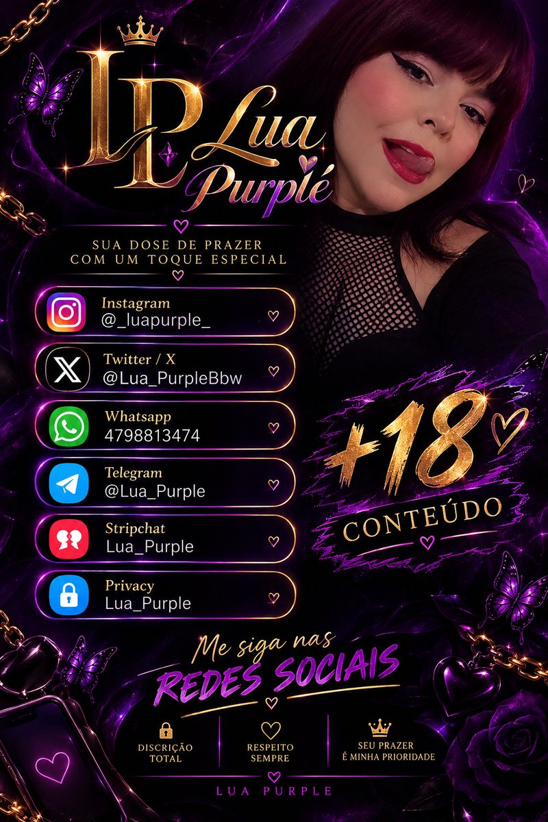 Lua_PurpleBbw's tweet photo. Bom dia tudo bem? 
Me segue na rede social 
Daqui a pouco estou online no Stripchat 
#bbw #gordinha #plusize #brasileira #brasil #conteudo #camgirl https://t.co/4hPwv3g9z1