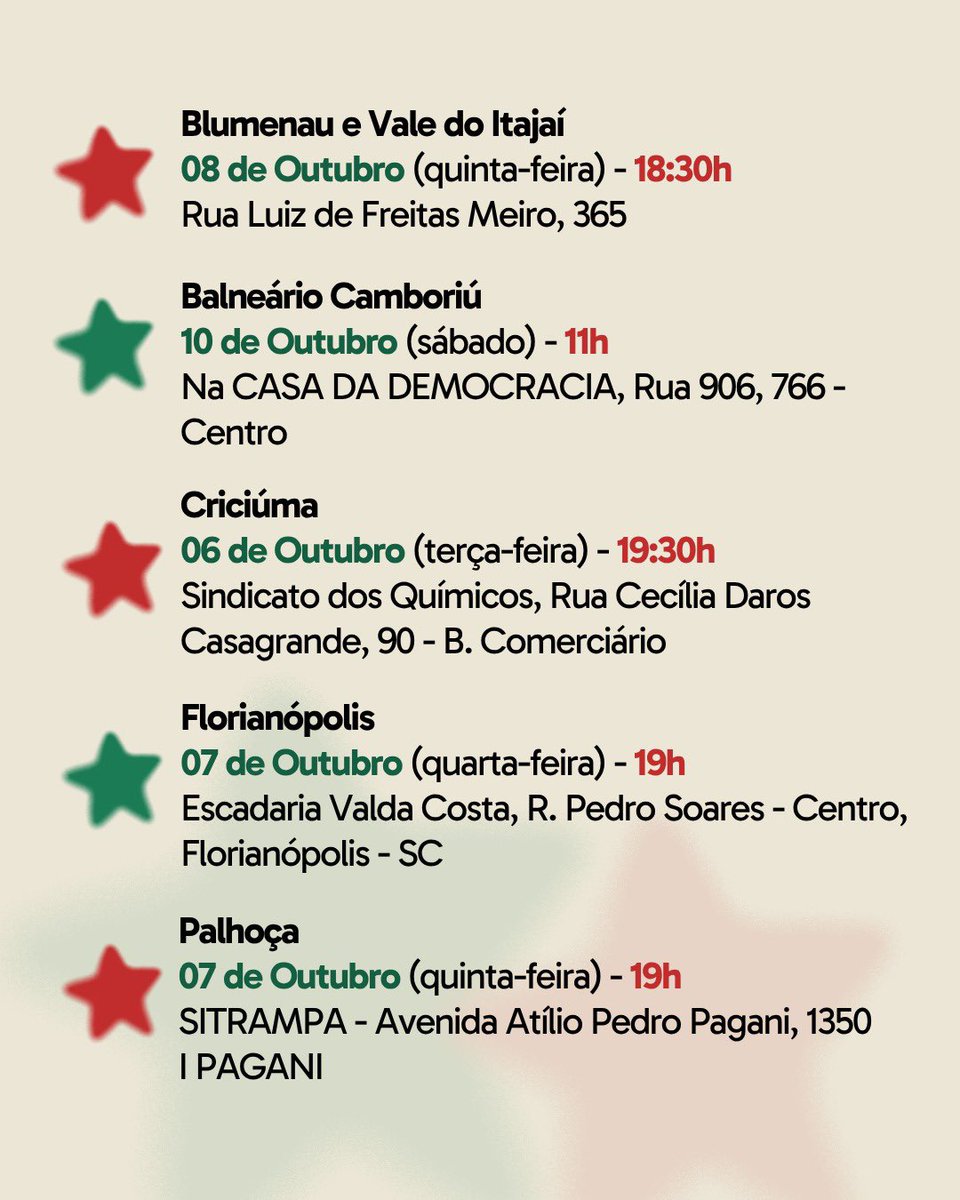 iouyko's tweet photo. ❗️Estou recebendo muitas mensagens e notificações! 

Saiu agora a primeira agenda de reuniões e plenárias de organização em Santa Catarina 👇 https://t.co/uU2Apxeadm