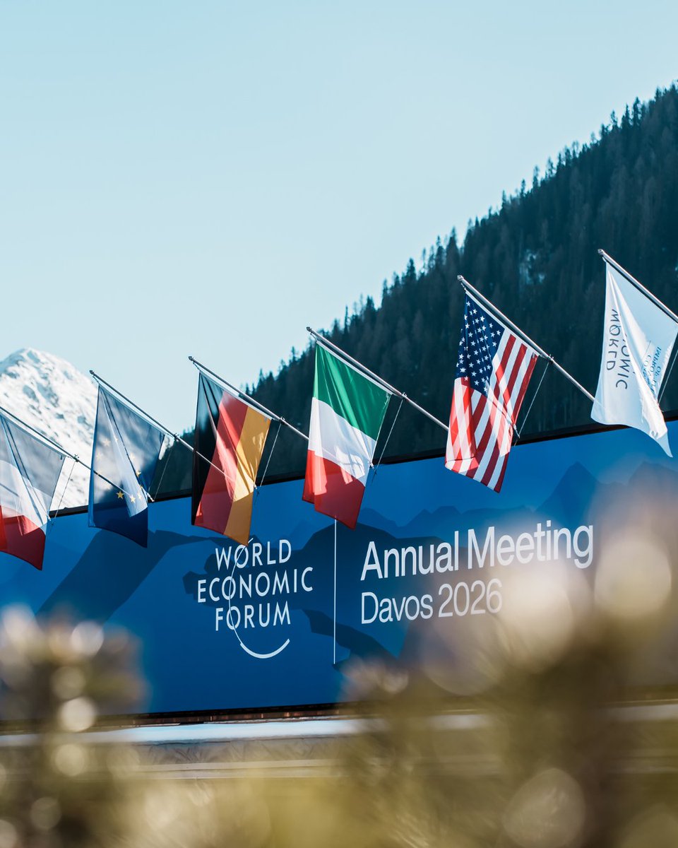 wef's tweet photo. "Deliberate Conversations on the Future" is the theme of the @wef’s 57th Annual Meeting. #WEF27 https://t.co/6op7A9oPHC