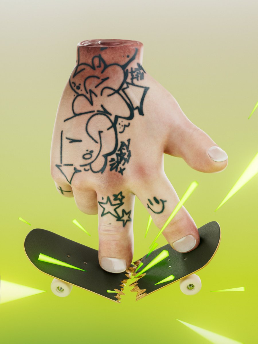 Nikita_Tyukalov's tweet photo. Fingerboard 🛹
#cg #3dart #cinema4d #redshift https://t.co/a3bfn9Efhj