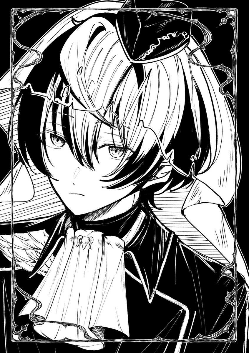 hokuro_rtiz's tweet photo. 諸事情(？)で黒ペンだけで描くことになった凛月rkgk https://t.co/pvFznlDV8f