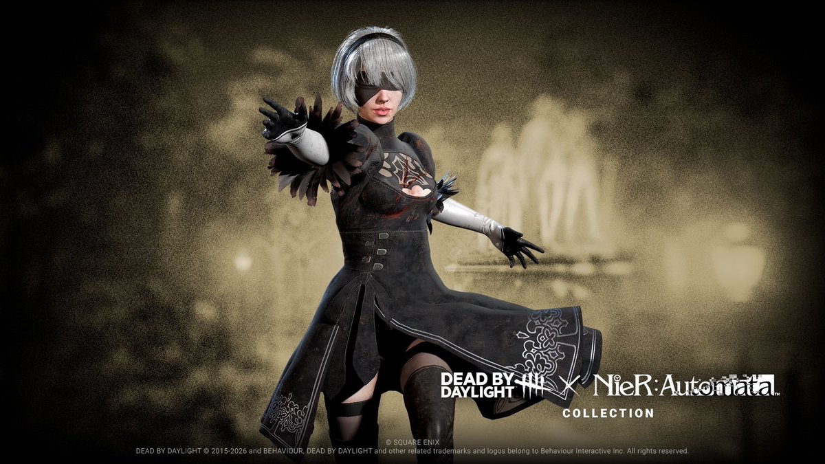 dvveet's tweet photo. DEAD BY DAYLIGHT x NieR: Automata -

2B (Legendary for Feng Min)
A2 (Legendary for Yui Kimura)
Emil (Cosplay for The Legion) https://t.co/ZRe5VmiiPR