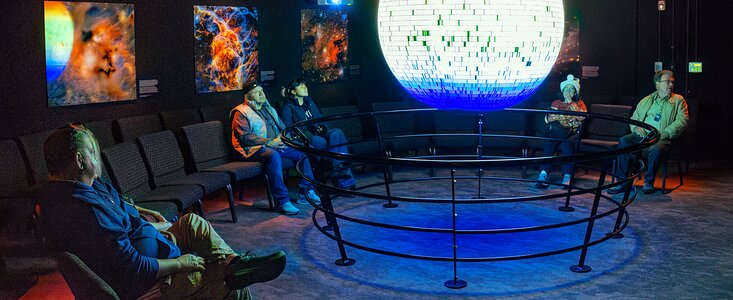 NOIRLabScience's tweet photo. NSF @NOIRLabAstro The Sun: Our Living Star is now available as an automated Science On a Sphere show. See details here: https://t.co/BjQszy8wKf https://t.co/DEnDwraNrw