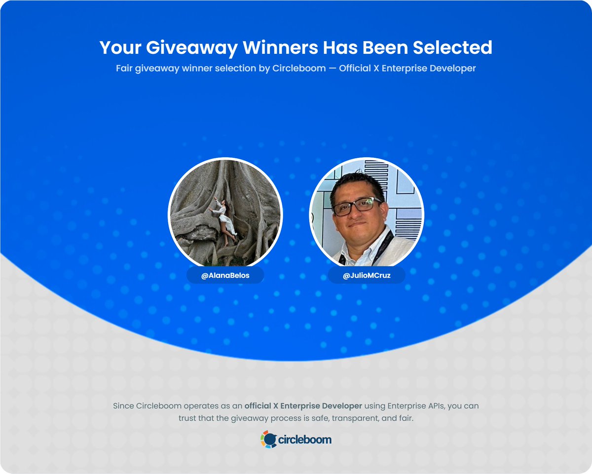 A36Labs's tweet photo. 🎉 Giveaway complete

Congrats to @JulioMCruz  and @AlanaBelos 

The two winners were selected at random using @circleboom , an official @X Enterprise Developer, for a fair and transparent draw

DM us to get your @token2049  Singapore passes 🎟️

Thanks to everyone who participated 🐳