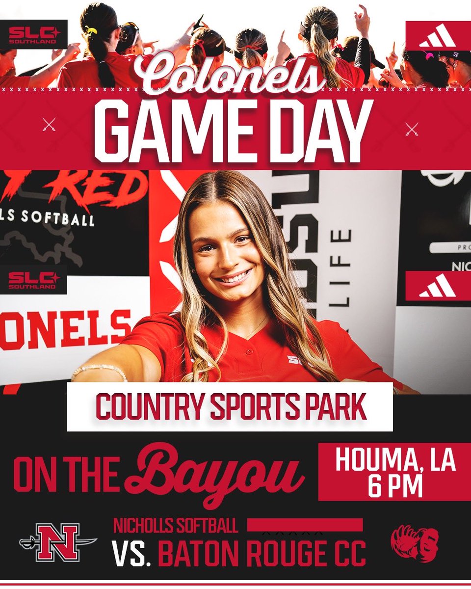 nicholls_sb's tweet photo. 𝐆𝐚𝐦𝐞𝐝𝐚𝐲 𝟐.𝟎

⌚️6:00PM
🆚BRCC
🎟️Free Admission
🏟️Bayou Country Sports Complex

#SwordsUp | #GeauxColonels ⚔️ https://t.co/eEjDSMJhzB