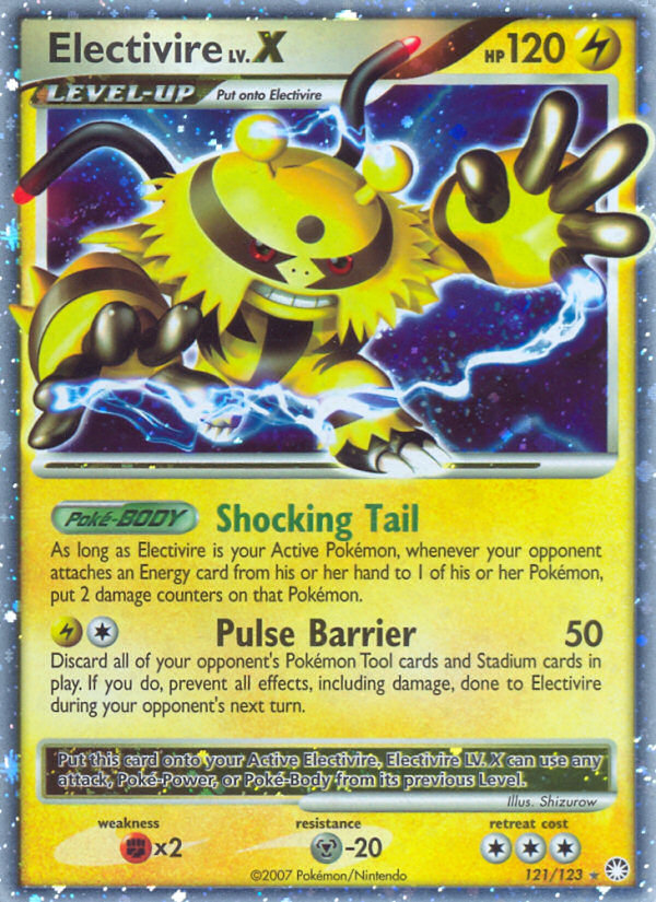 pokedigs's tweet photo. Electivire LV.X. Mysterious Treasures, 121/123. Illus. Shizurow. 2007.

Magmortar LV.X. Mysterious Treasures, 123/123. Illus. Shizurow. 2007. https://t.co/a0pZjjF0n0