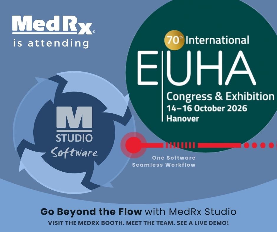 MedRxInc's tweet photo. What if your entire hearing care workflow worked from a single software platform?
At EUHA, discover how MedRx Studio connects diagnostics, verification, counseling, & fitting tools into one seamless experience.
Visit MedRx - see how you can Go Beyond the Flow.
#EUHA2026 #MedRx https://t.co/epYdgoKwq1
