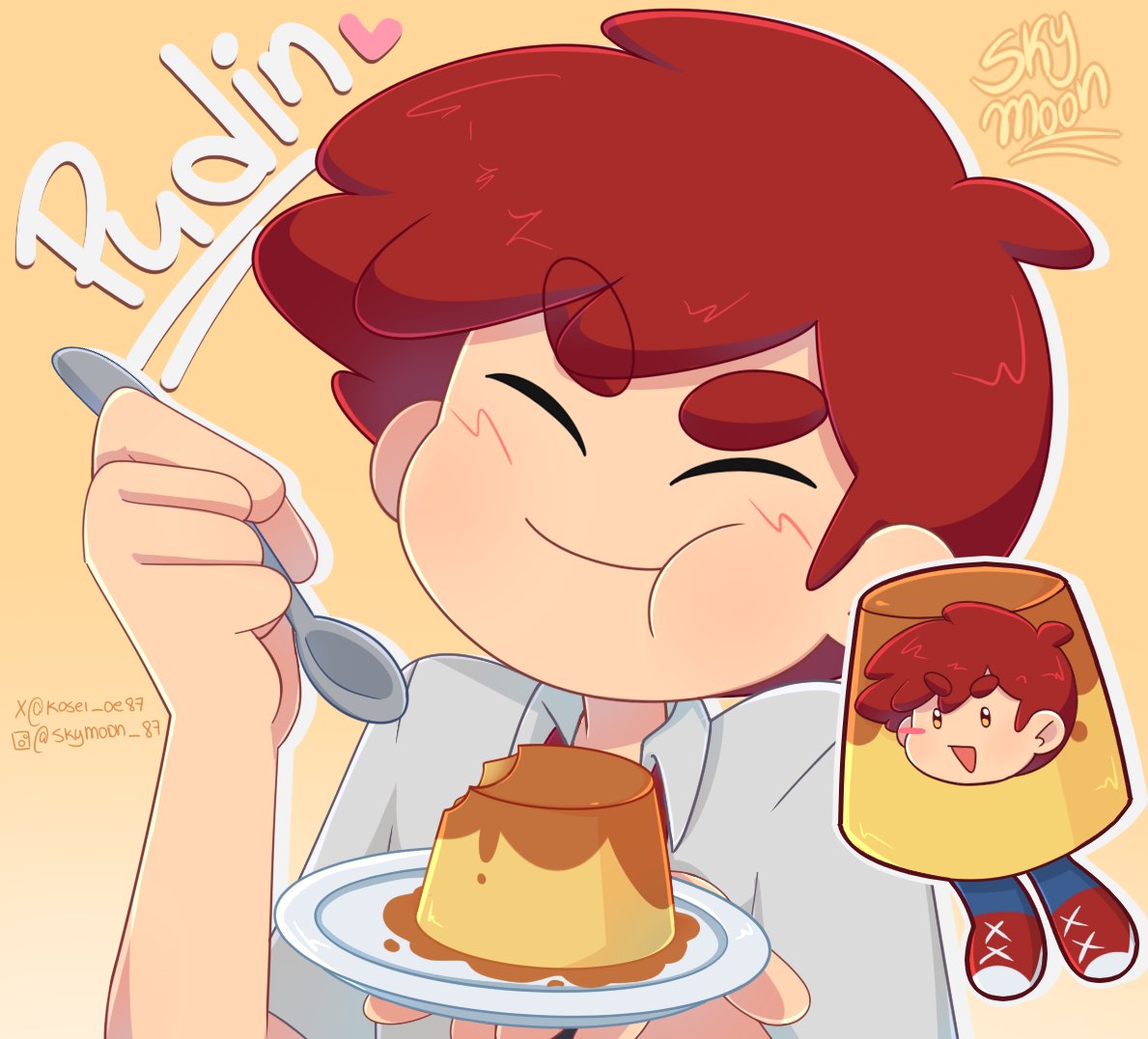 kosei_oe87's tweet photo. Día 6: Pudin🍮

El se merece todo el pudin del mundo!🗣️
#fnafhstober2026 #fhs #fnafhs https://t.co/isTJBXtvPl
