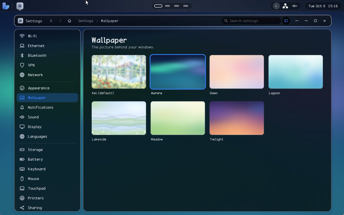 awe_morris's tweet photo. Dark mode for Keiland Touch Desktop #osdev https://t.co/LUcfQ0rKW5