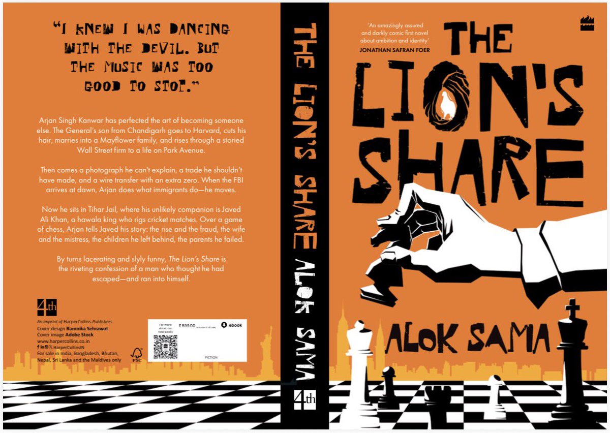 alok_sama's tweet photo. I’ve always wanted to write fiction. My first novel #TheLionsShare will be published on November 23, initially in India, by Harper Collins (Fourth Estate).
For all who enjoyed #TheMoneyTrap, this is a darkly comic exploration of what I might have become. @HarperCollinsIN https://t.co/CIwyhPtSGz