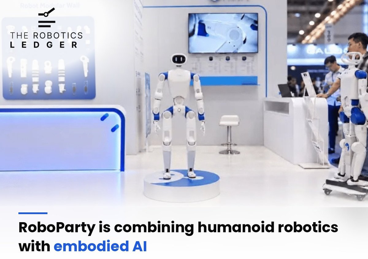 RoboticsLedger's tweet photo. What if humanoid robots were built as open platforms? @RoboParty unveiled RP1, a bipedal humanoid combining in-house actuators, real-time motion control and AI training, with up to 160 Nm peak joint torque. It shows how mechanics, control and AI converge in humanoid robotics. https://t.co/BeVOod9aB4