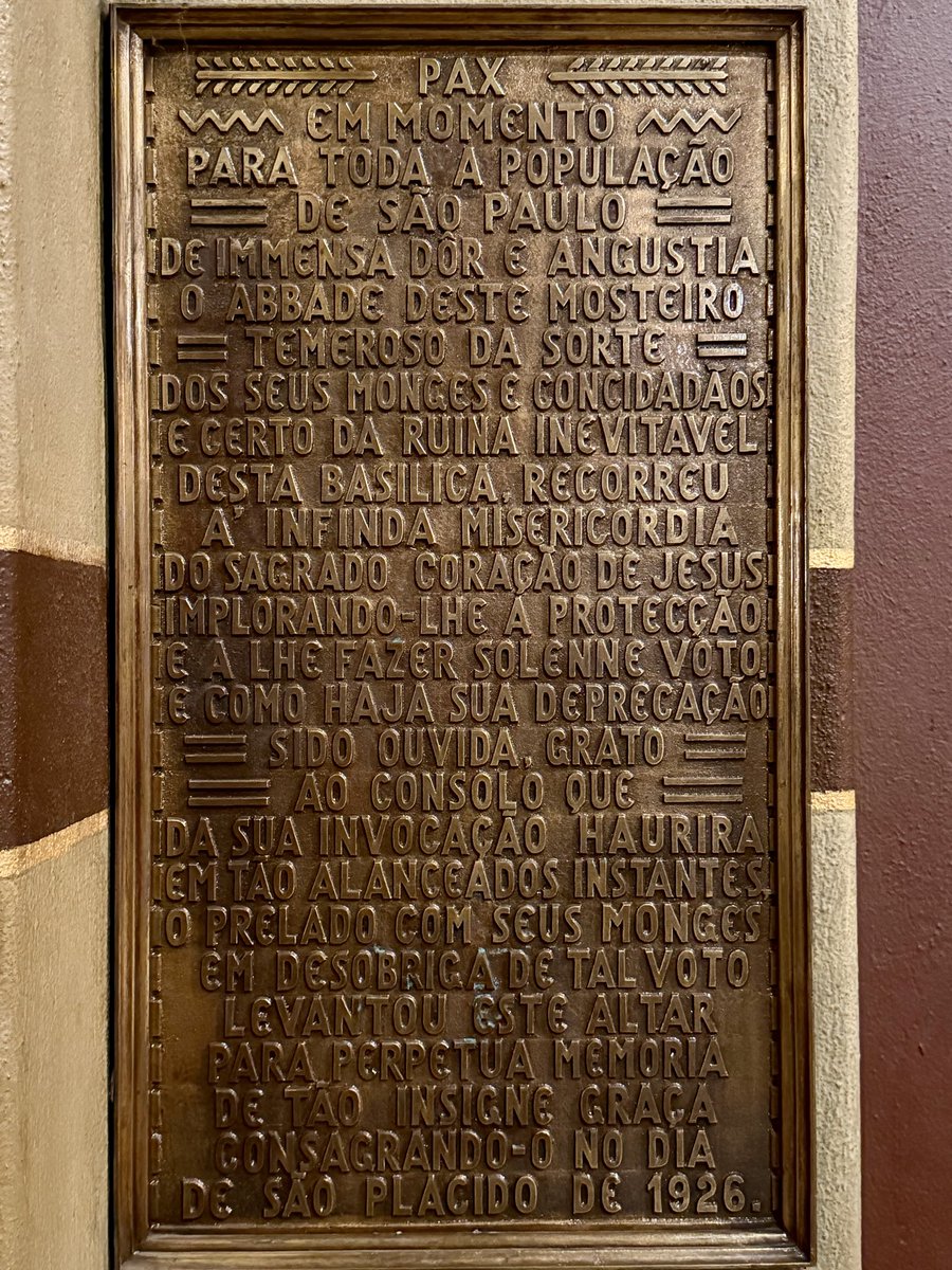 AndreaMatarazzo's tweet photo. Ontem participei da missa dos 100 anos de consagração do altar do Sagrado Coração do Mosteiro de São Bento.  Uma cerimônia maravilhosa toda com cantinhos gregorianos executados pelos monges do mosteiro acompanhados pelo incrível órgão de lá.  Quero agradecer oo dom João Batista. https://t.co/ymIRfhacbN