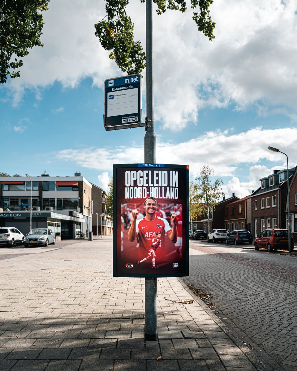 AZAlkmaar's tweet photo. 👀 Heb jij ze al gespot?

🏘️ Onze campagne 'Opgeleid in Noord-Holland' is zichtbaar in het straatbeeld. Een ode aan de regio waar talenten zich ontwikkelen, dromen najagen en doorgroeien naar AZ 1.

👉 Lees hier meer: https://t.co/Kbf0dY39BX

#AZAlkmaar #NoordHolland #TheFutureIsOurs