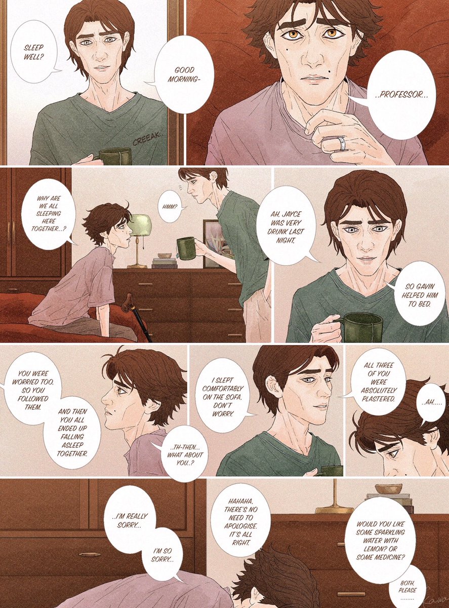 kawawith's tweet photo. The dreaded morning🥂😵‍💫🥂
/ modern student au #jayvik https://t.co/mF1lBNhlWz