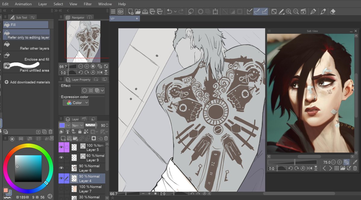 skyzcanvas's tweet photo. WIP 😚🫡

#Vi #arcane #digitalart https://t.co/txzx21doo8