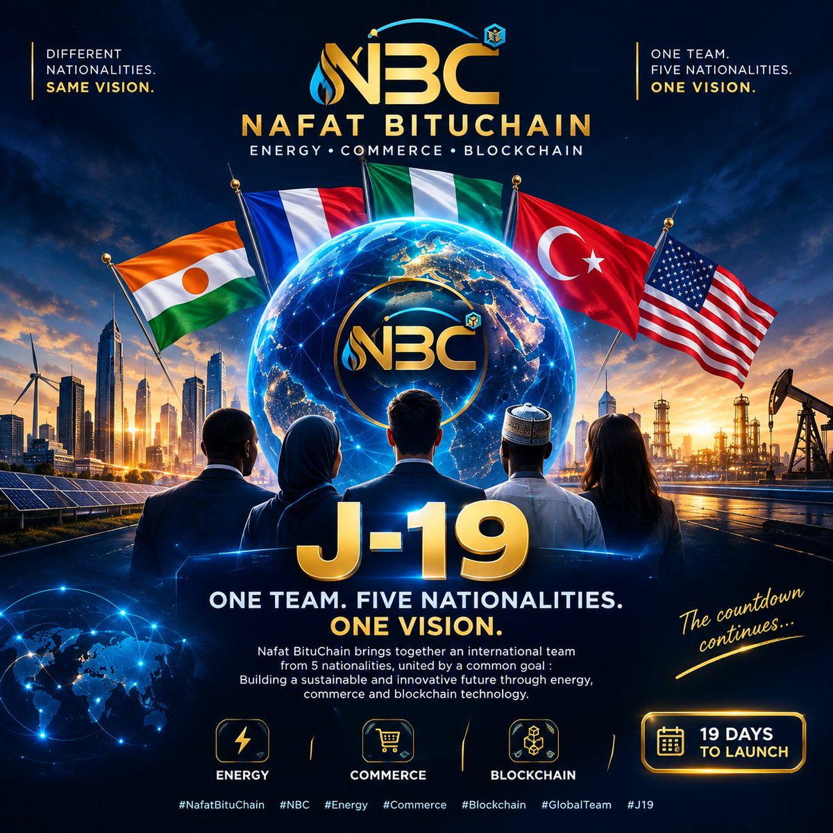 NafatOfficiel's tweet photo. 🌍 An international vision
⛓️ A blockchain-oriented infrastructure
⚡ An ambition in energy and commerce
🤝 A community built on trust and collaboration
One shared vision.

https://t.co/dp1YYt8iwb

⏳ 19 DAYS TO LAUNCH

#NafatBituChain #NBC #Blockchain #Energy #Commerce #Web3 https://t.co/JmH494LgwC