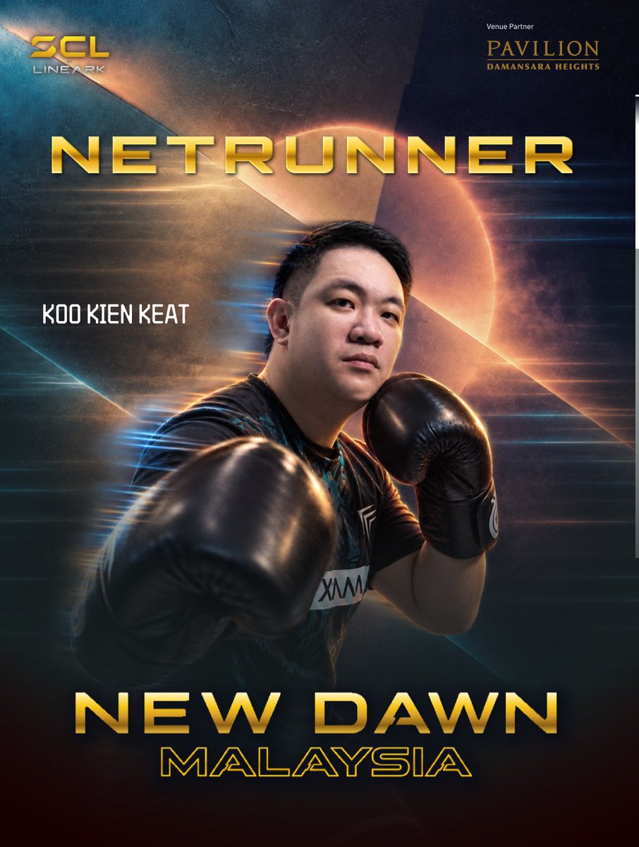 shadowcleague's tweet photo. THE MAIN EVENT HAS ITS CHAMPION. 🏸

Koo Kien Keat defeats Safee Sali through his Shadow to take the NETRUNNER title and close out New Dawn Malaysia's inaugural night.

The racquet's retired. The title isn't - until someone takes it from him.

#ShadowCombatLeague #NewDawnMY #SCL #NETRUNNER #HumanoidRobot