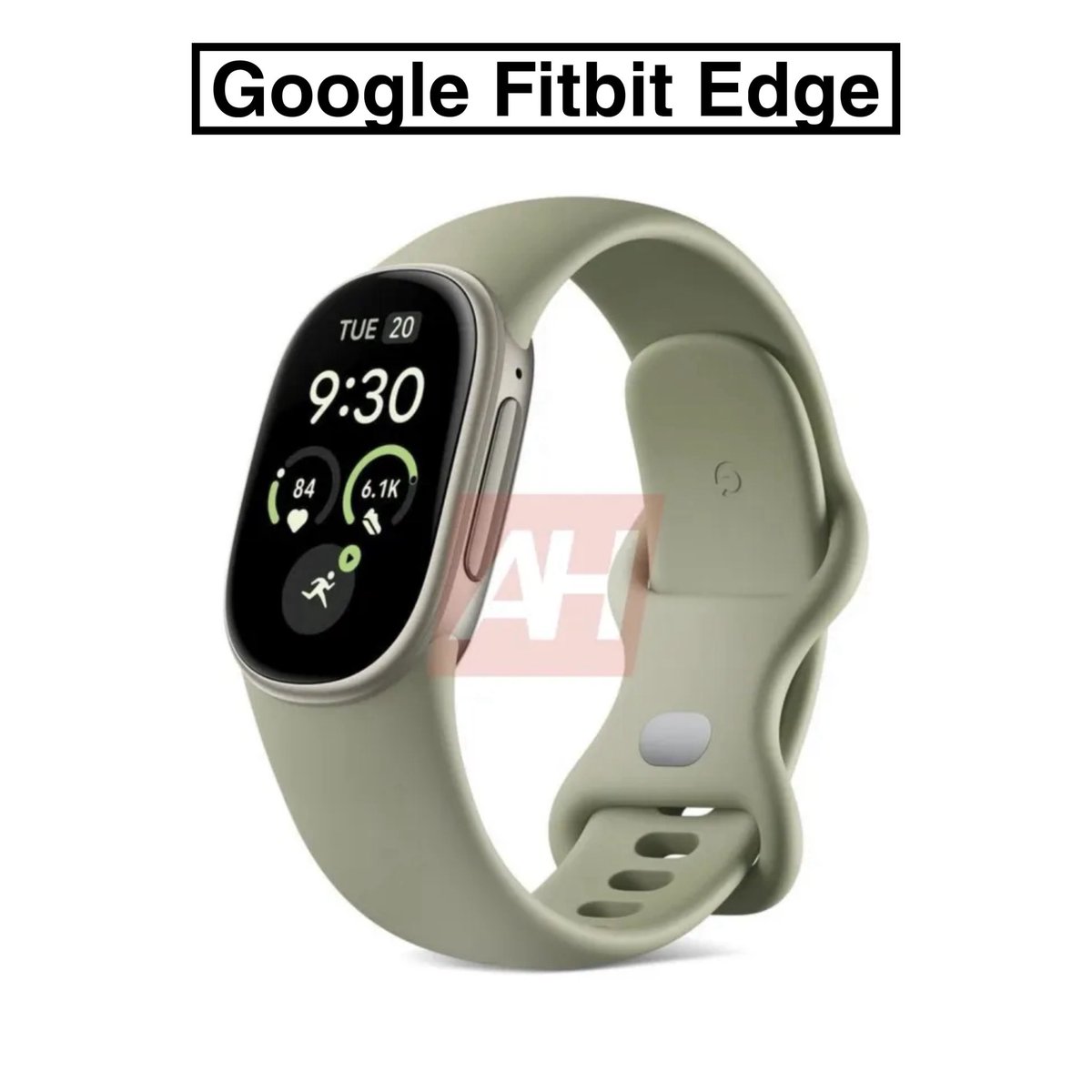 The_DailyGizmo's tweet photo. 💧[LEAKED] Alleged image of Google’s ‘Fitbit Edge’ featuring 7 days battery life  and price around $180, Credit Android Headlines

Sponsored by @PowerOnDeals 
#google #fitbitedge #news https://t.co/G8o4pN7DCn